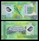 GAMBIA █ bancnota █ 20 Dalasi █ 2014 P30 █ COMEMORATIV POLYMER █ UNC necirculata