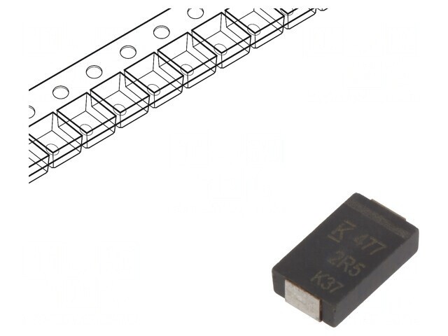 Condensator Polimeric Low ESR 470uF 2.5V 2917
