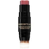 Nudestix Nudies Matte Lux machiaj multifuncțional pentru ochi, buze și față culoare Rosy Posy 7 g