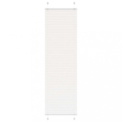 vidaXL Jaluzea plisată alb 60x200 cm Lățime țesătură 59,4cm poliester 4015509 foto