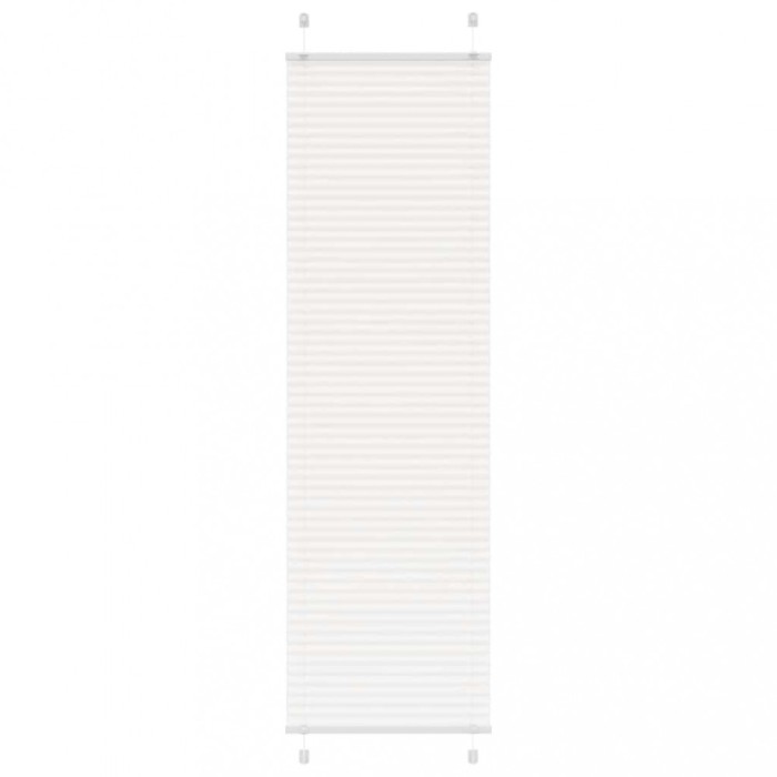 vidaXL Jaluzea plisată alb 60x200 cm Lățime țesătură 59,4cm poliester 4015509