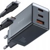 Mcdodo Fast Charger Power Supply 3X Usb-C Pd Usb Gan 67W Cablu 1M