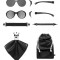 Ochelari de soare pentru copii mokki click &amp; change, protectie uv, negru, 0-2 ani, set 2 perechi