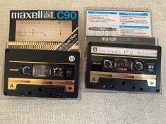 Lot 2 Casete MAXELL XL-II 90 CrO2 - Inregistrate o singura data - 5 foto