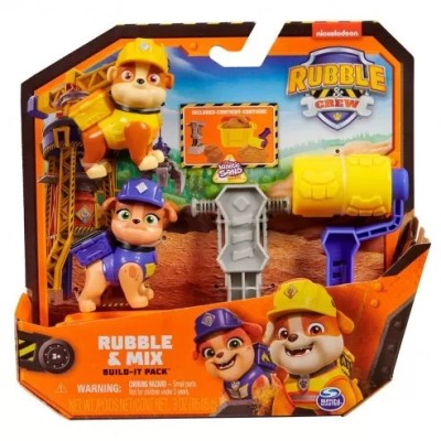 Patrula Catelusilor Echipa Rubble Set 2 Figurine Rubble Si Mix foto