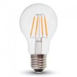 BEC LED A60 E27 4W CU FILAMENT DIMABIL 3000K ALB CALD, V-TAC