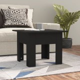 VidaXL Măsuță de cafea, negru, 55x55x42 cm, lemn prelucrat