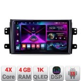 Navigatie Suzuki SX4 2006-2013 A-124 4+64 InCell Display 1K Android Waze USB Navigatie Internet Youtube Radio CarStore Technology