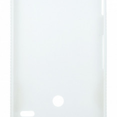 Husa tip capac spate alba (cu puncte) pentru Sony Xperia Go (ST27i)