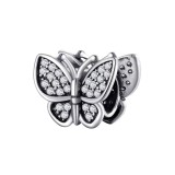 Cumpara ieftin Charm/talisman argint 925, JW1643, model fluture, placat cu rodiu