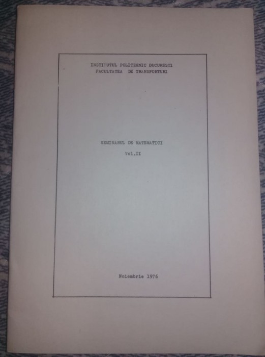 brosura Asupra problemei de programare lineara cu mai multe functii obiectiv,976