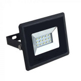 Reflector LED SMD 10W 6000K 850lm IP65 negru V-TAC, Vtac