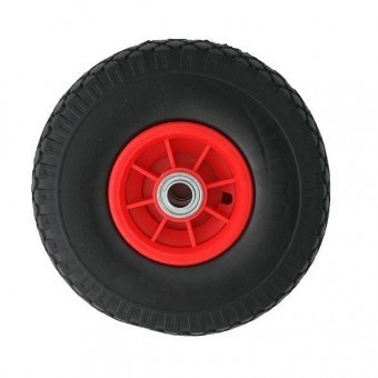 Roata plina pentru carucioare Strend Pro HT2500 PU 3.00-4,cu rulment foto