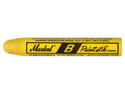 Marker Galben cu Vopsea Solidă PAINTSTIK B - Capăt Rotund foto