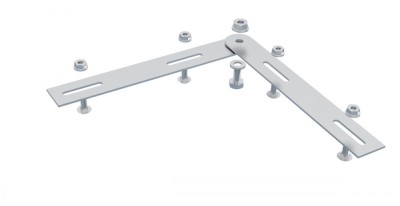 Conector unghiular pentru canal cablu din sarma mesh foto