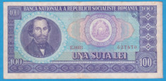 (20) BANCNOTA ROMANIA - 100 LEI 1966, PORTRET NICOLAE BALCESCU foto