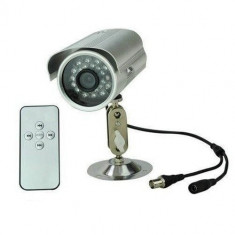 Camera video de supraveghere cu infrarosu telecomanda si inregistrare pe Card TF si BNC foto