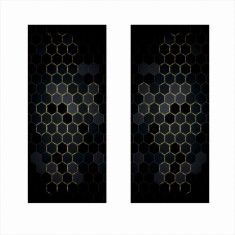 Set 2 stickere auto decorative pentru st&Atilde;&cent;lpii u&Egrave;ilor, folie orajet autoadeziv&Auml;, 2x 50x22 cm, print ecosolvent outdoor