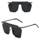 Ochelari Soare Supradimensionati Retro Style - Protectie UV100% - Negru