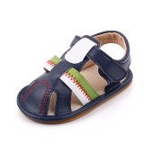 Cumpara ieftin Sandalute bleumarine cu barete pentru baietei (Marime Disponibila: 9-12 luni