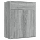 Servantă, sonoma gri, 60x30x75 cm, lemn prelucrat