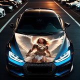 Folie Capota Auto &quot;Hood Art&quot; rezistenta la exterior, marime L (180 x 130cm) - Cod: AVX-CAPOTA-003L, AVEX