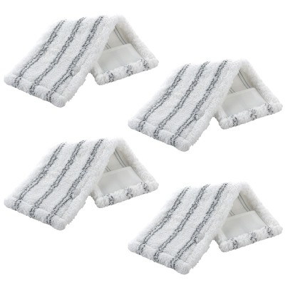 Set 4 Rezerve pentru mop plat, microfibra, alb, 135 x 440 mm foto