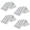 Set 4 Rezerve pentru mop plat, microfibra, alb, 135 x 440 mm
