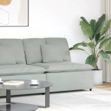 VidaXL Modul central canapea modulară cu perne, gri deschis, 100 cm