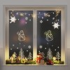 VidaXL Lumini Crăciun Siluetă de om zăpadă 2 buc 35 LED-uri alb cald 4019599