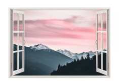 Autocolant decorativ, Fereastra, Natura si peisaje, Multicolor, 85 cm, 2603ST foto