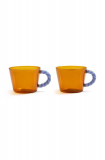 &amp;k amsterdam un set de pahare Duet Amber 2-pack