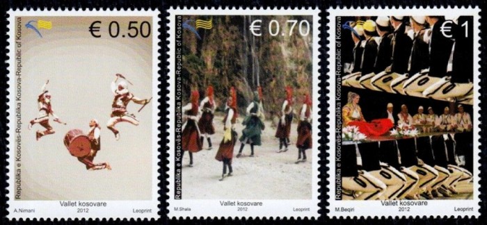 Kosovo 2012 - Dansuri populare, folclor, serie neuzata