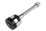 Aerator pentru robinet, 2 moduri, rotație 360, argintiu, 17 cm