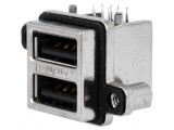 Soclu USB A pentru montare pe panou PCB