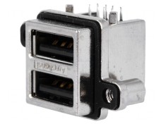 Soclu USB A pentru montare pe panou PCB