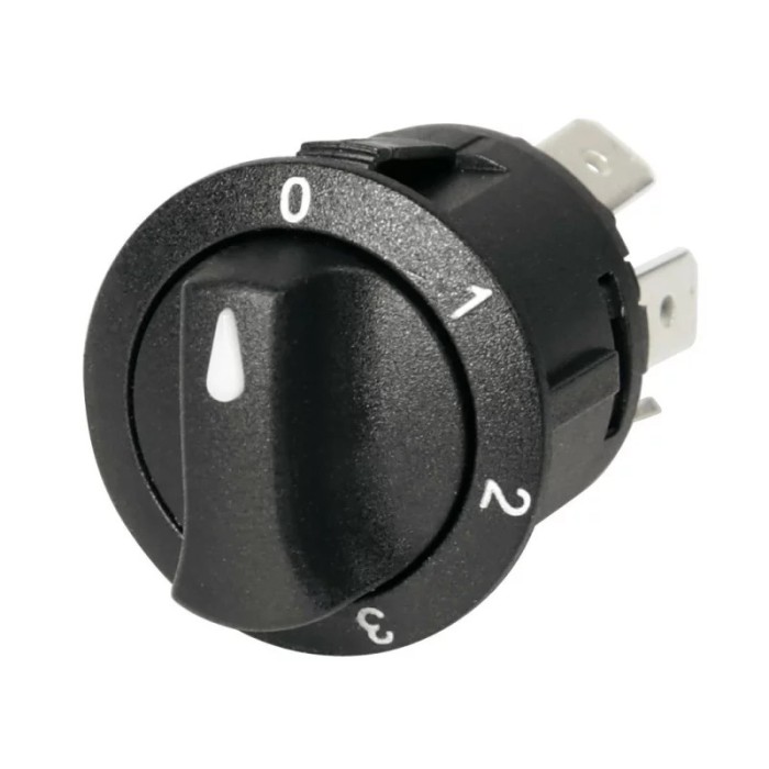 Intrerupator rotativ cu 4 pozitii 12/24V - 10A Garage AutoRide