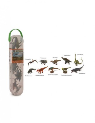 Cutie cu 10 minifigurine Dinozauri set 1 foto
