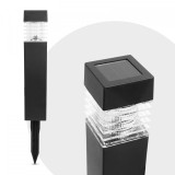 Solar detasabil - negru, alb cald - 5,7 x 5,7 x 28 (+12) cm, Family