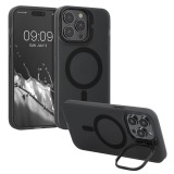 Husa Kwmobile pentru Apple iPhone 14 Pro Max, Negru/Transparent, Silicon, 61852.01, Plastic, Carcasa