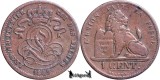 1847, 1 Centime - Leopold I - Regatul Belgiei, Europa