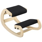 HOMCOM Scaun genunchi, scaun ergonomic din lemn cu funcție de balans reglabil, scaun genunchi reglabil pentru birou de acasă | Aosom Romania