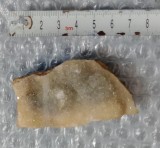 Felie de geoda sau agata cu cuart drusic 8 cm.