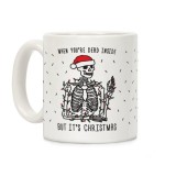 Cana alba personalizata cu mesaj pentru Craciun, INOVATIX&reg;. 330ml