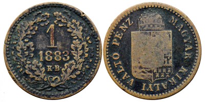 1883 KB, 1 krajcz&amp;aacute;r - Franz Joseph - Ungaria! foto