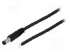 Cablu alimentare DC, cabluri, DC 5,5/1,7 mufa, negru, 1,5m, BQ CABLE - DC.CAB.1800.0150