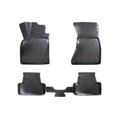 Set covorase auto din cauciuc tip tavita pentru Audi Q5 (8A) II 2017-