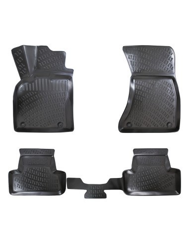 Set covorase auto din cauciuc tip tavita pentru Audi Q5 (8A) II 2017-