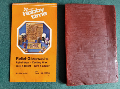 * Bloc de ceara pentru hobby Ceroplst relief wax, 370 grame, rosu, foto