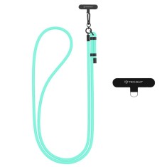 Lanyard telefon Techsuit Rope Crossbody Strap RCS1-70, cyan foto